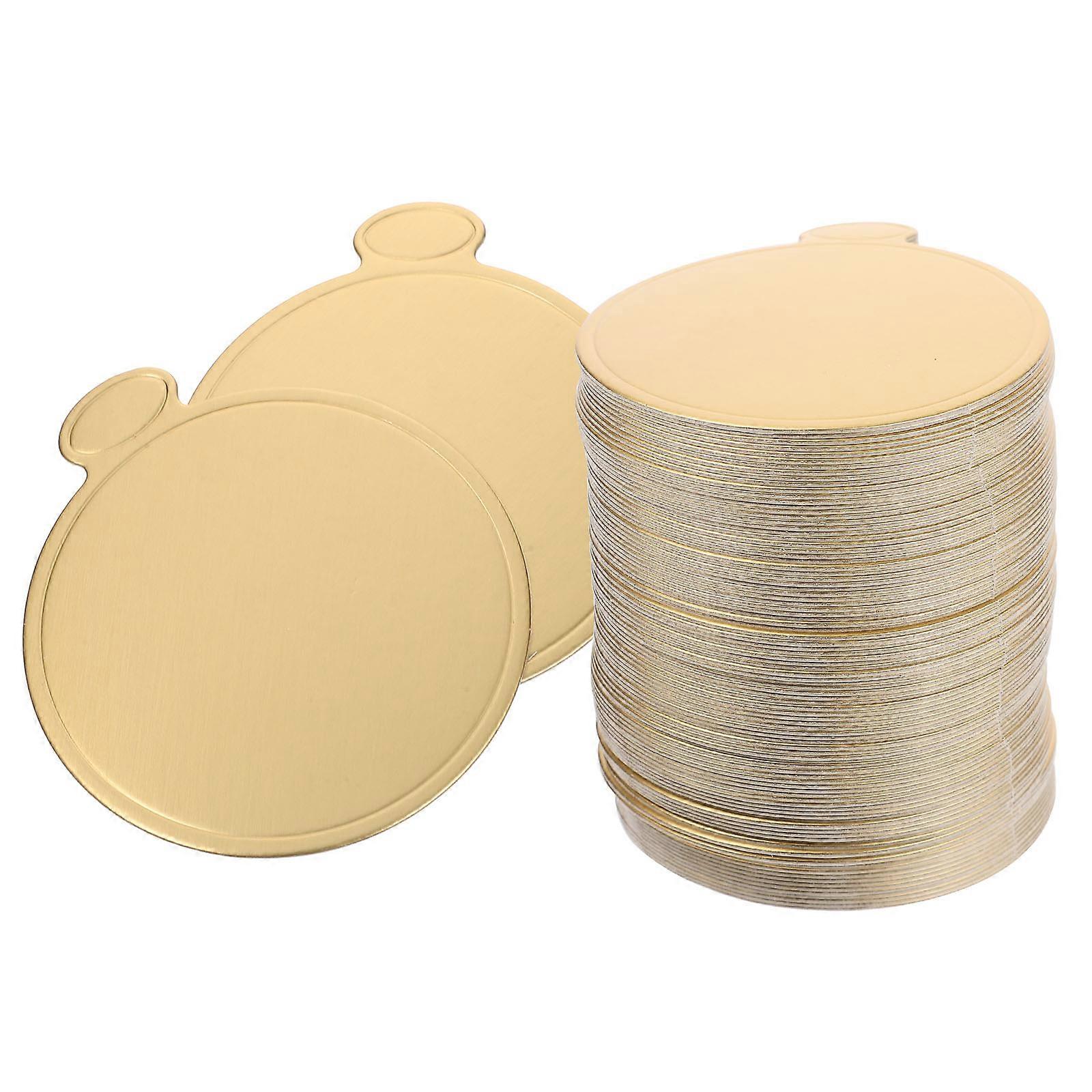 Golden Egg Cake Boards Mini Cake Boards for Display 100 Sheets Paper