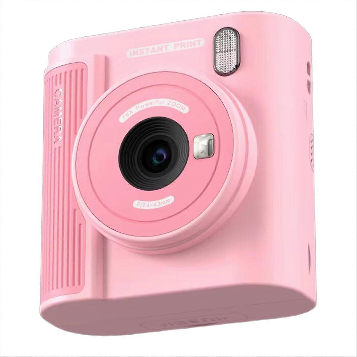 Print Camera 2 Inch Screen High Clear Digital Printer for Child,Pink