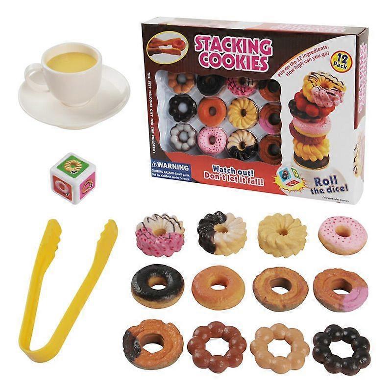 Cookie stacking high donut layering hand-eye coordination stacking cookie game toy