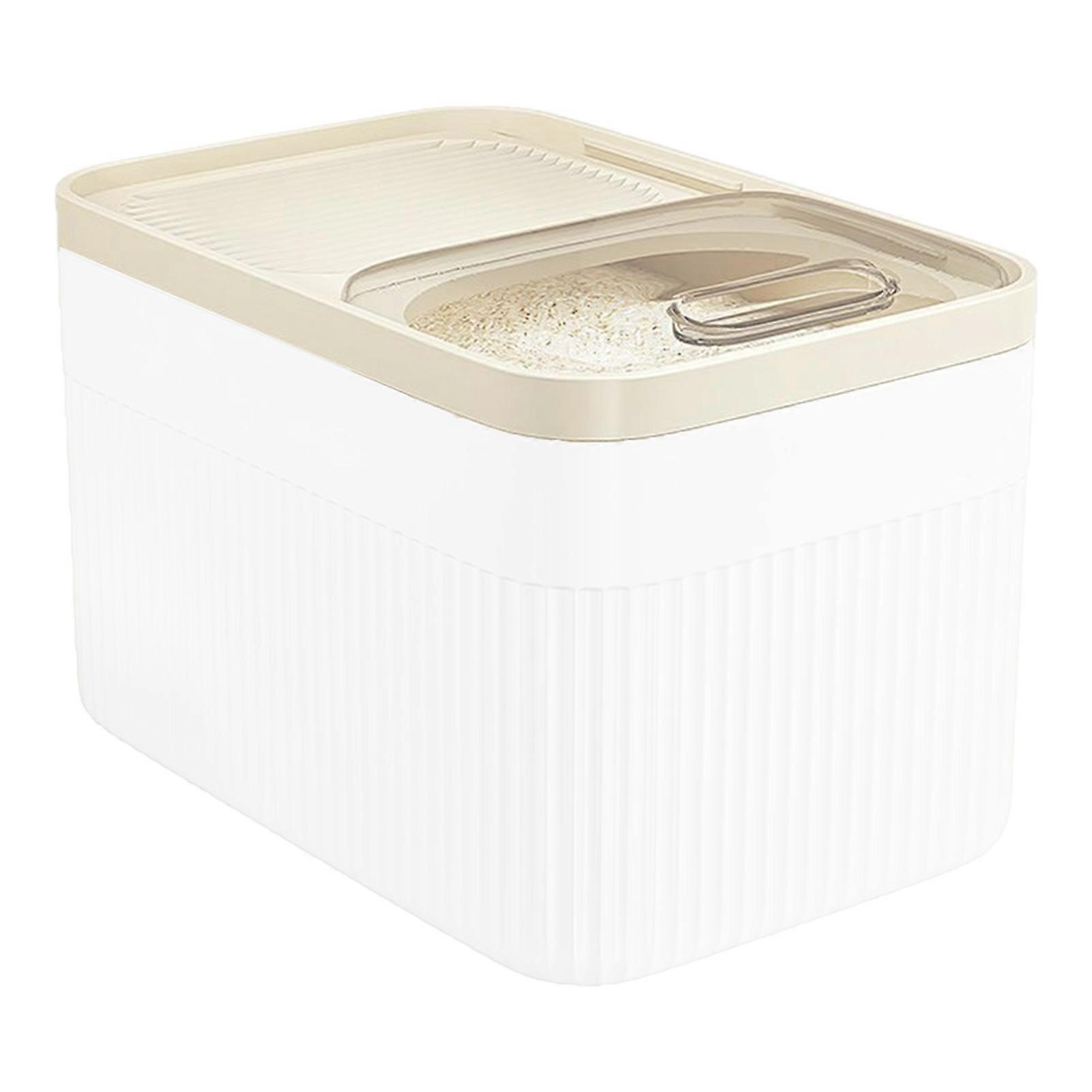 Rice Bucket with Measuring Cup for Kitchen Storage