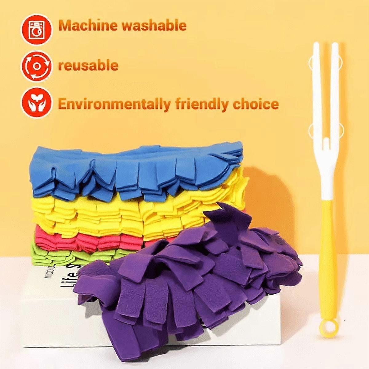 Microfiber Duster Wand, 360° Electrostatic Dusting Tool, Washable Refills for Office & Electronics (Bulk Options)