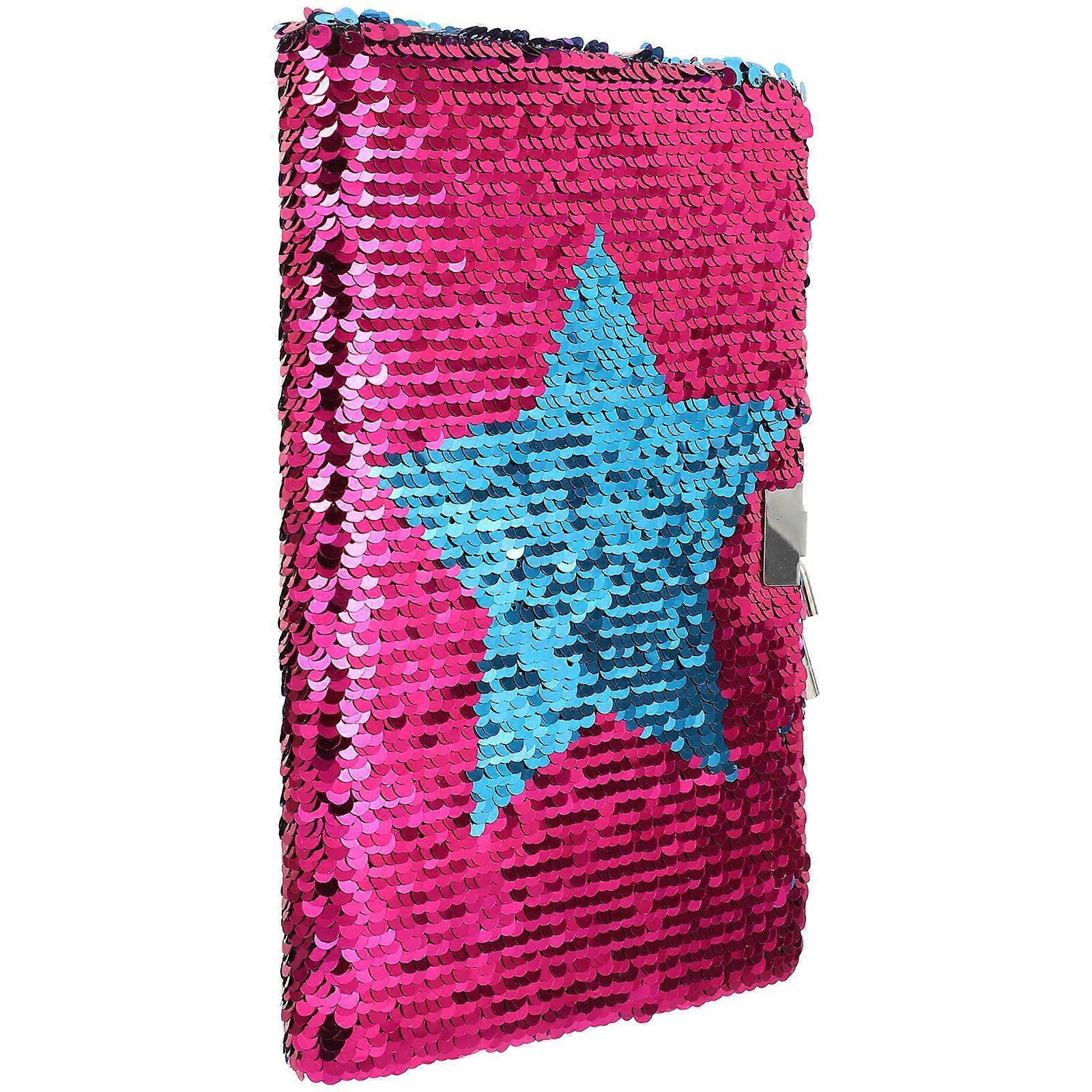 Sequin Cover Notebook for Office Use 5Pcs Reversible Writing Pad