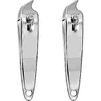 2 stuks metalen schuine rand nagelknipper tondeuse pedicure manicure gereedschap schuine punt nagelriem nagelknipper snijder nagelknipper knipper naar