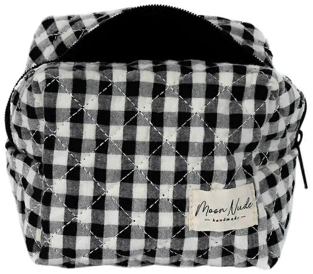 Moon Nude Classic Mini Makeup Bag - Black/White
