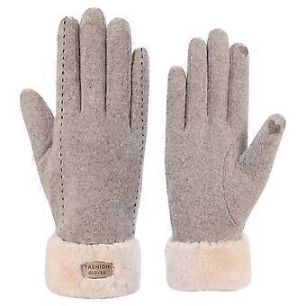 Guantes cálidos de invierno para mujeres Guantes de pantalla táctil Guantes de mensajes de texto a prueba de viento para conducir Senderismo Corriendo