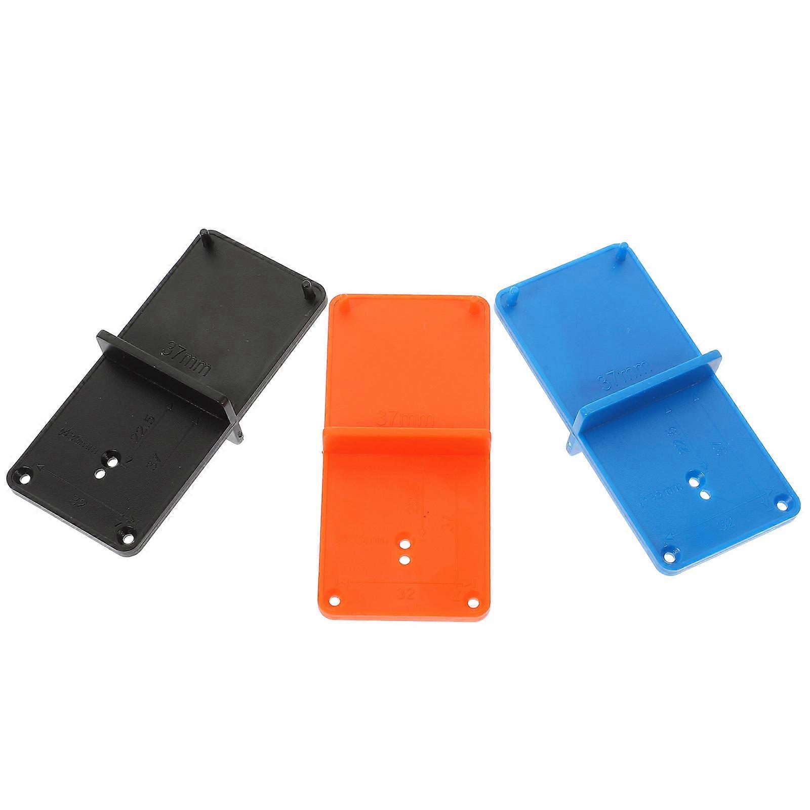 Door Hinge Jig Drill Guide Locator for Precise Installation 12Pcs