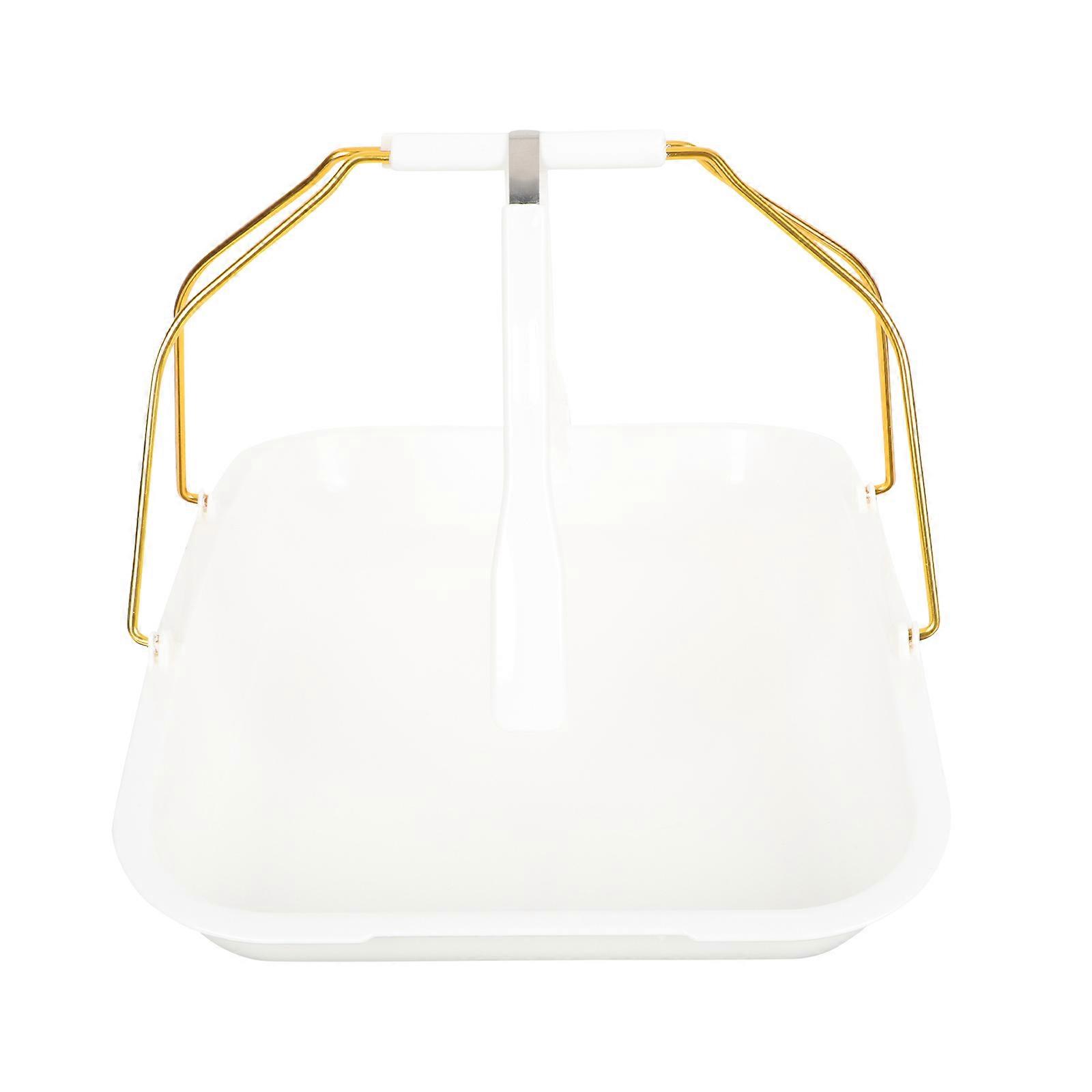 Bread Serving Tray Rectangular Handheld Bread Tray with Clamp 1Set