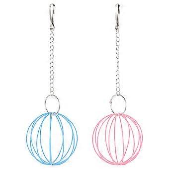 Hängender Futterballen-Futterspender für Kaninchen, 2 Stück, aus Eisen, Heuhalter