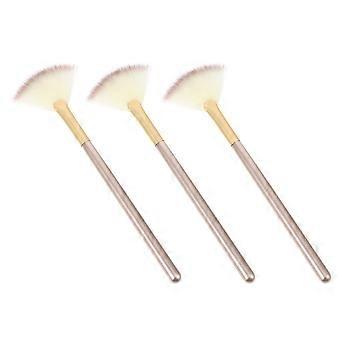 3szt Facial Fan Brushes Makeup Brush Mask Brush Cosmetic Applicator Narzędzia