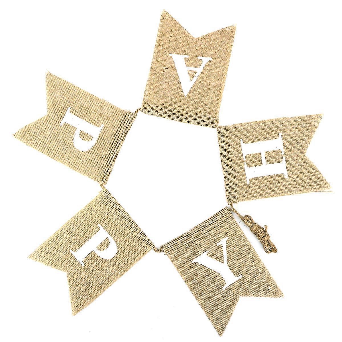 Easter Decorations Happy Easter Burlap Banners for 11 Flags Garland