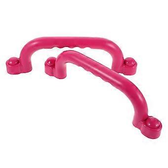 Kids Safety Hand Grips Plastic Playground Handles 2Pairs Pink