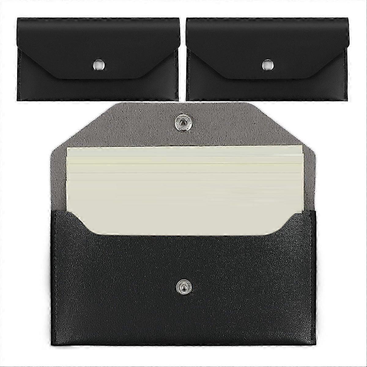 3 waterproof money envelopes, black