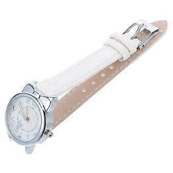 Orologio analogico per studenti per bambini: orologio da polso al quarzo decorativo con motivo a gatto carino per ragazze - quadrante in metallo e cinturino in PU - orologio analogico per la scuola