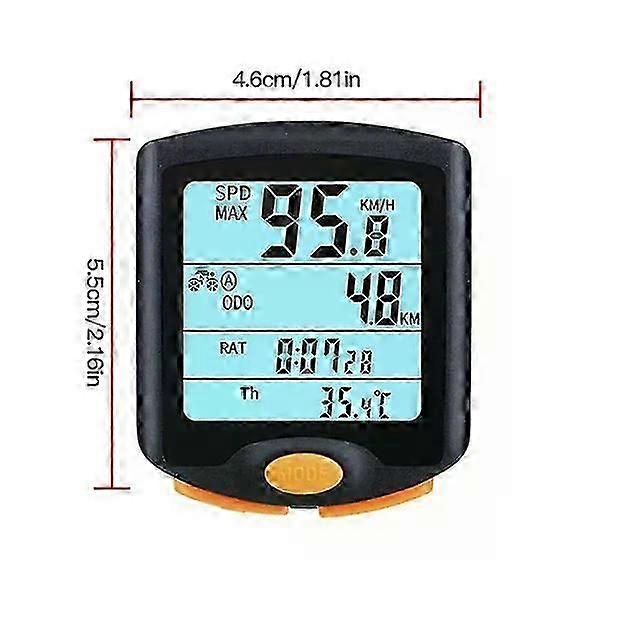 Waterproof YT-813 Bicycle Computer Wired Speedometer Digital Multifunction Speedometer Waterproof Motion Sensor Bicycle Computer New