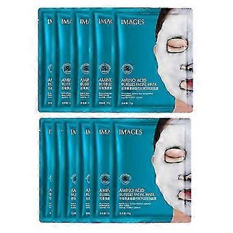 5-20pcs Oxygen Bubble Mask Black Sea Salt Moisturizing Bubble Facial Mask Deep Cleansing Skin Rejuvenation Shrink Pore Oil-tfd