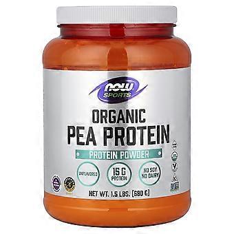 NOW Foods, Sport, Biologisch Erwteneiwitpoeder, Zonder smaak, 1,5 lbs (680 g)