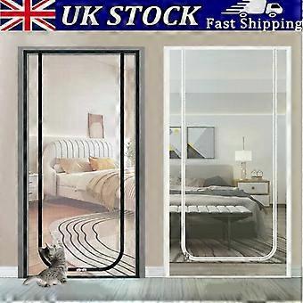 Heavy Duty Pet Cat Screen Door Thickened Double Side Zipper Scratch Resistant UK