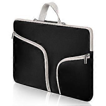 Waterdichte Laptop Sleeve Case Bag 13x9.1 Inch Ritsvak voor Macbook Samsung Chromebook HP Acer Lenovo-zwart