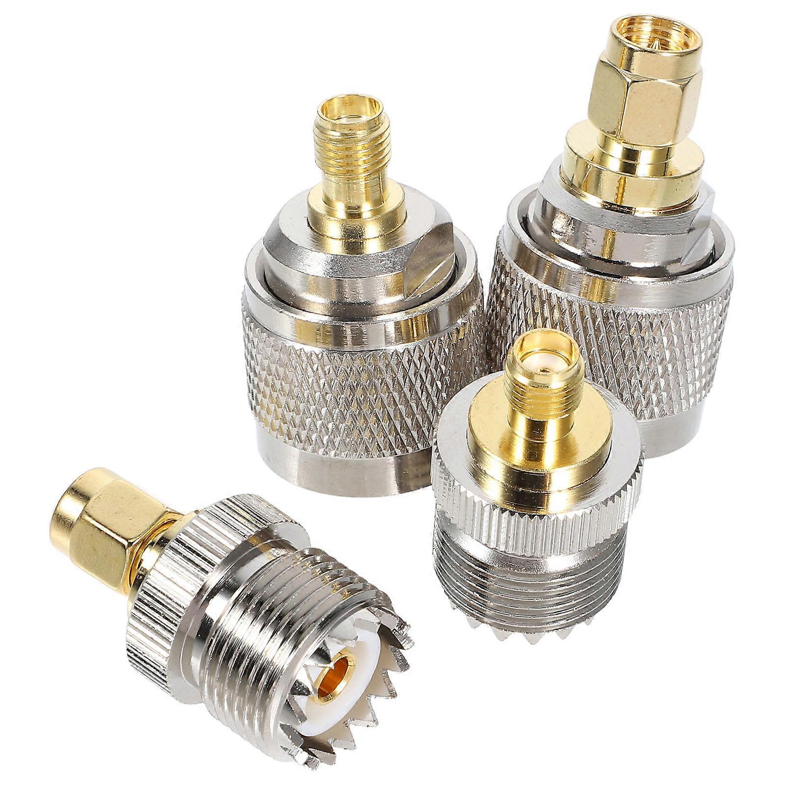 Sma to Uhf Jack Connector Adapter for Wireless Use 2Sets