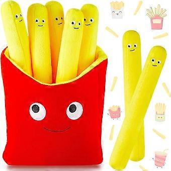 Essenskissen, niedliche Pommes Frites Plüschtier Plüschtiere abnehmbare Plüsch-Pommes Frites lustige, kreative Simulation kawaii Geburtstagsgeschenk (11,8 Zoll)