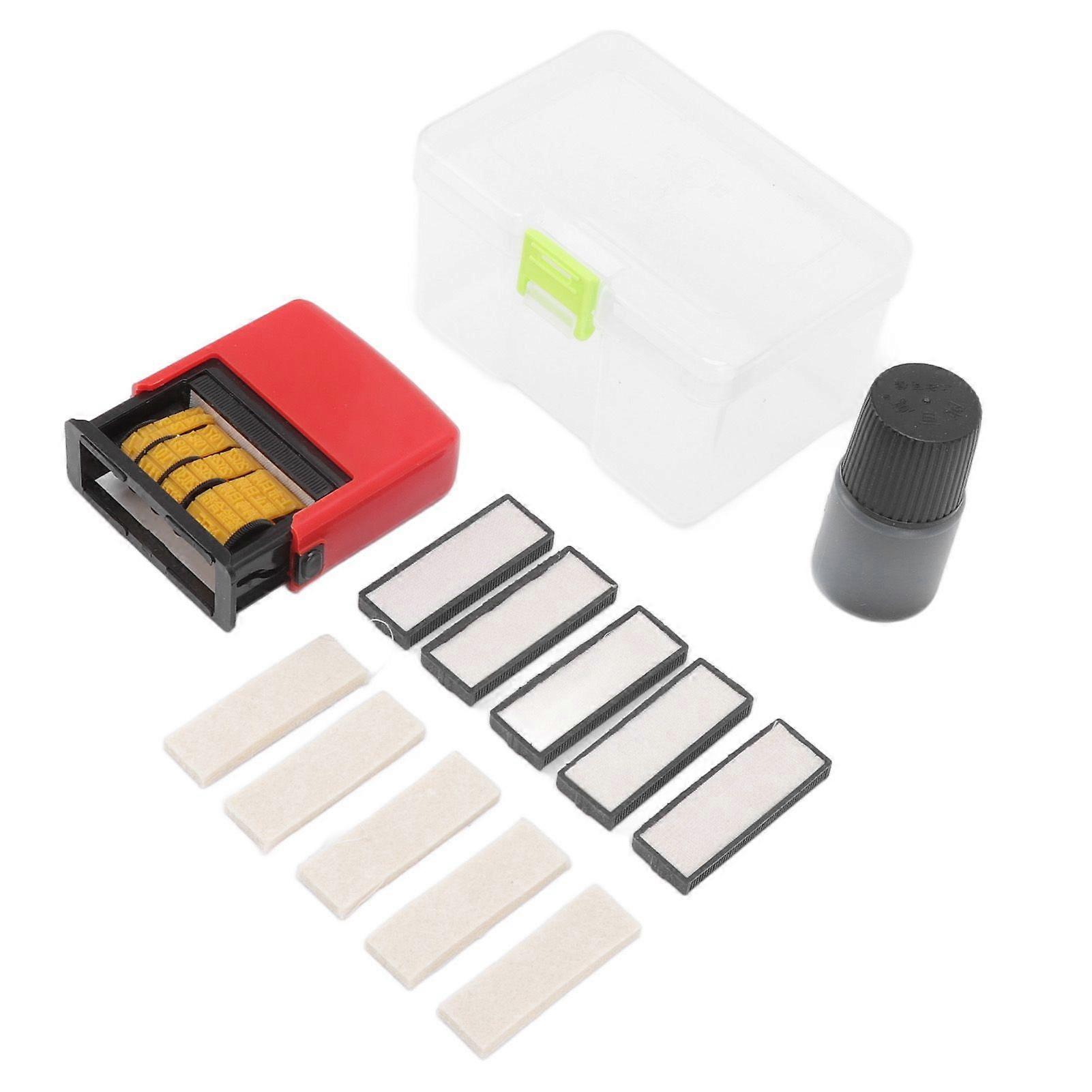 Ink Date Stamping Automatic Inking Quick Drying Ink Manual Regulable Date Virtual Font Date Coding Machine