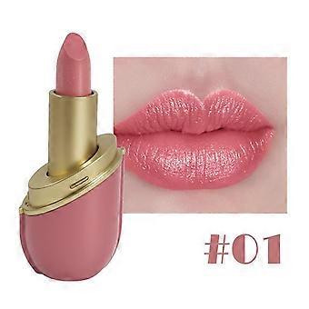 Metallic Glitter Pearl Lipstick, Velvety Moisturizing Shiny Lip Stick, High Pigment Long Lasting Transfer Proof Pearly Glossy Lip Makeup Gift for Wome