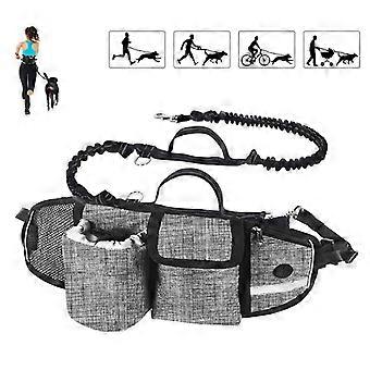 Dog Leash Hands Free Dog Leash Up to 110kg Shock Absorption, Comfortable, Reflective Stitching, Ideal for Running, Jogging and Walking