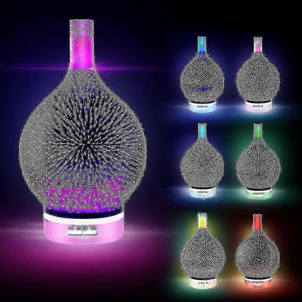 3d Glas Æterisk Olie Aroma Diffuser Aromaterapi Luftfugter (120ml)