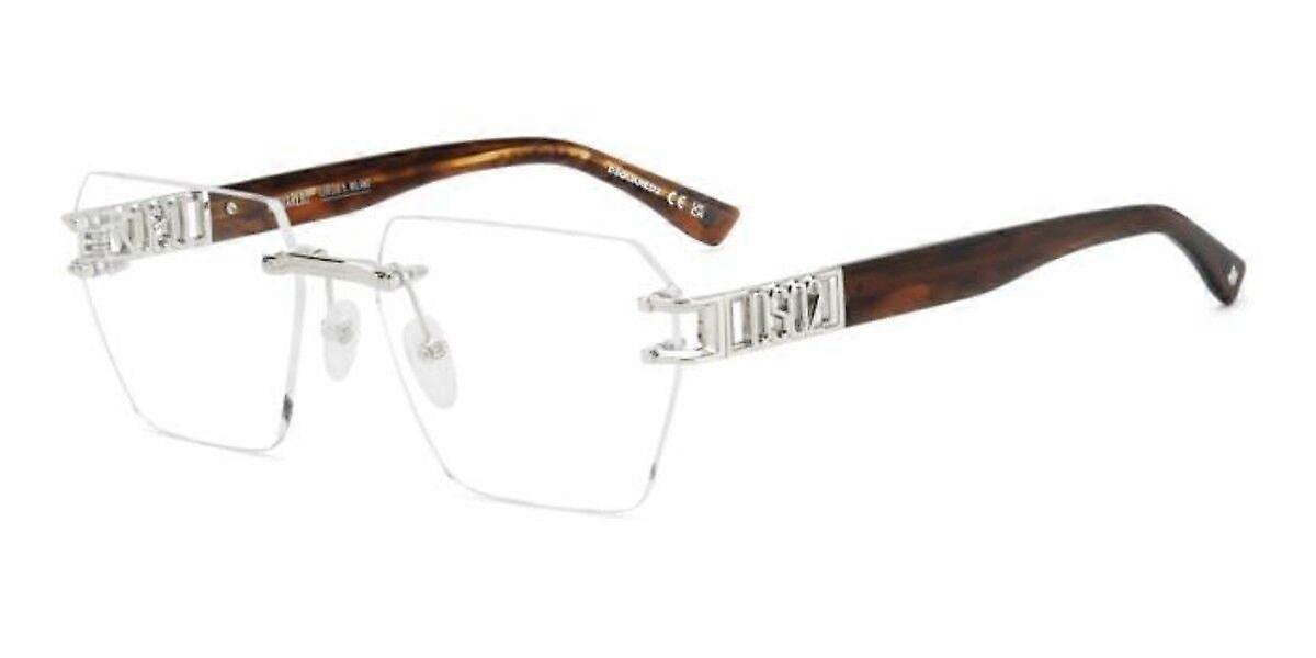 Dsquared2 D2 0173 010 Rimless  Men Rectangle Eyeglasses Original