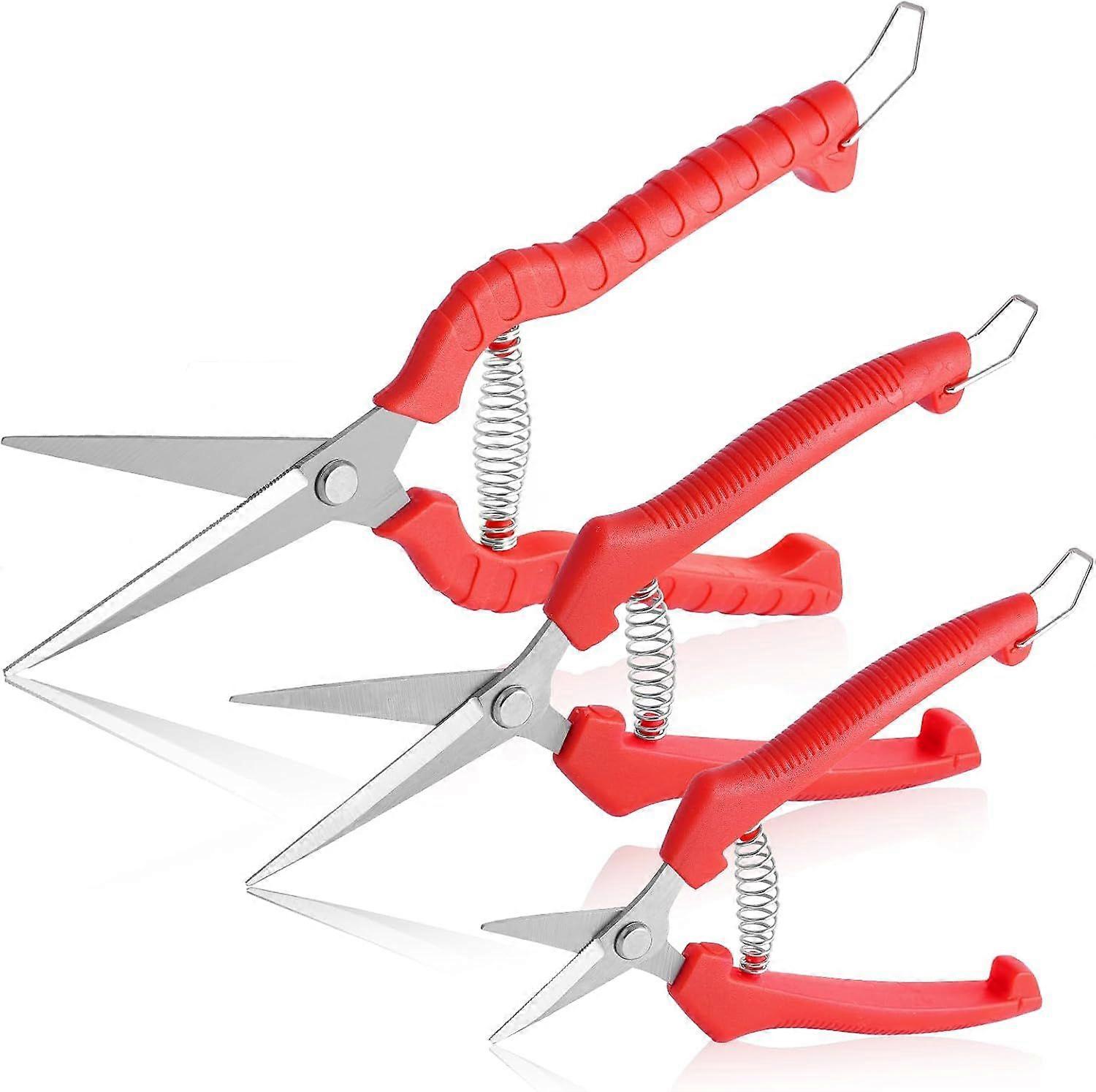 Solid Pruning Shears, 3PCS Professional Garden Pruning Shears Set, Long Reach Pruning Shears, Fruit Harvesting Shears, Agricultural Tool