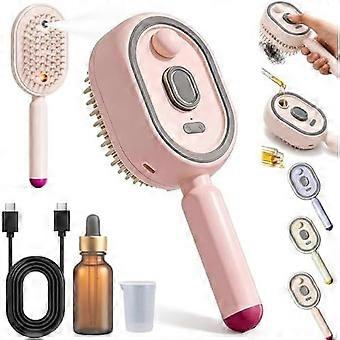 Superior  Electric Spray Air Cushion Massage Comb for Women, Hydrating Mist Hair Brush with One-Click Self-Cleaning, Rechargeable Detangling & Cushion