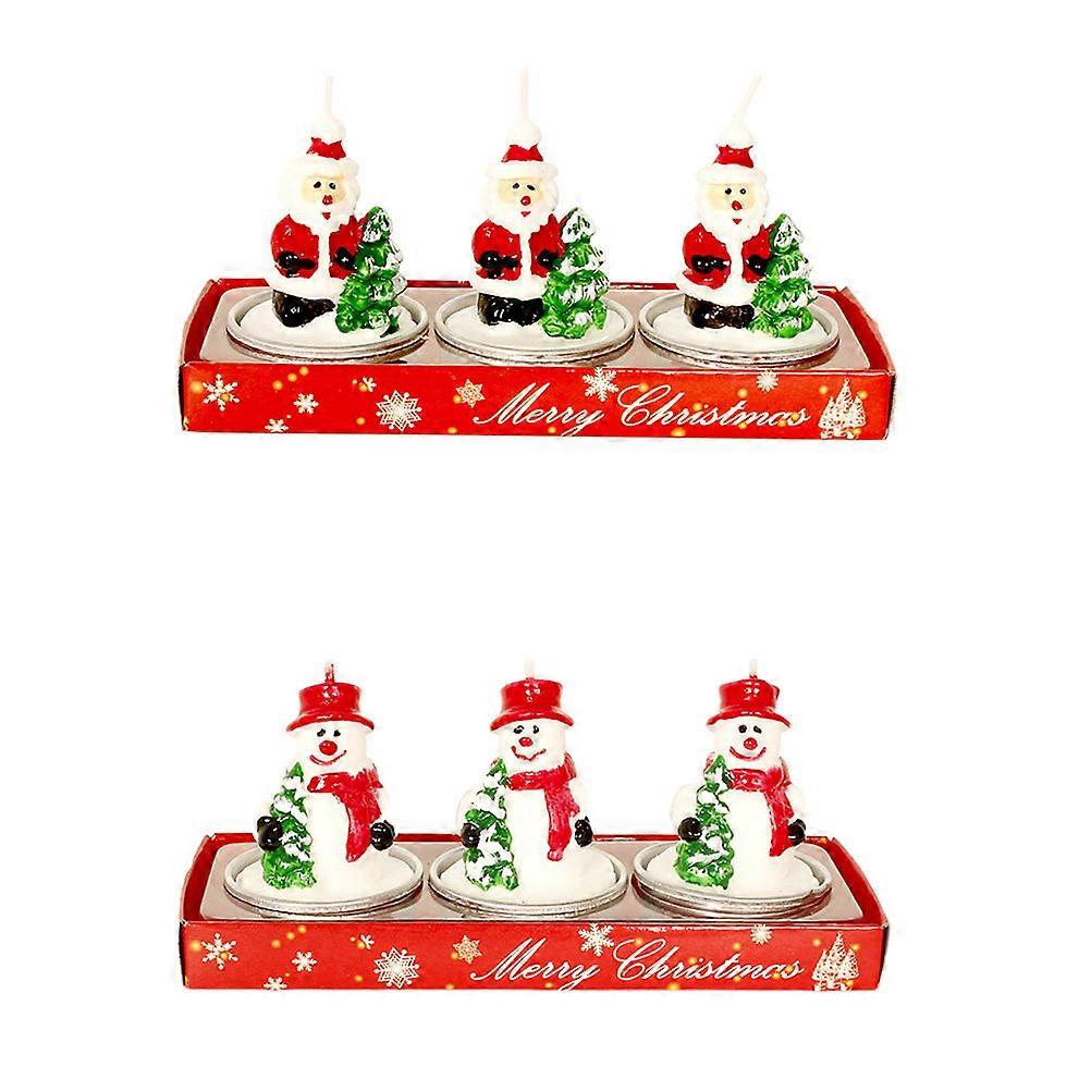 Dekorative Weihnachtskerzen, 3er-Set
