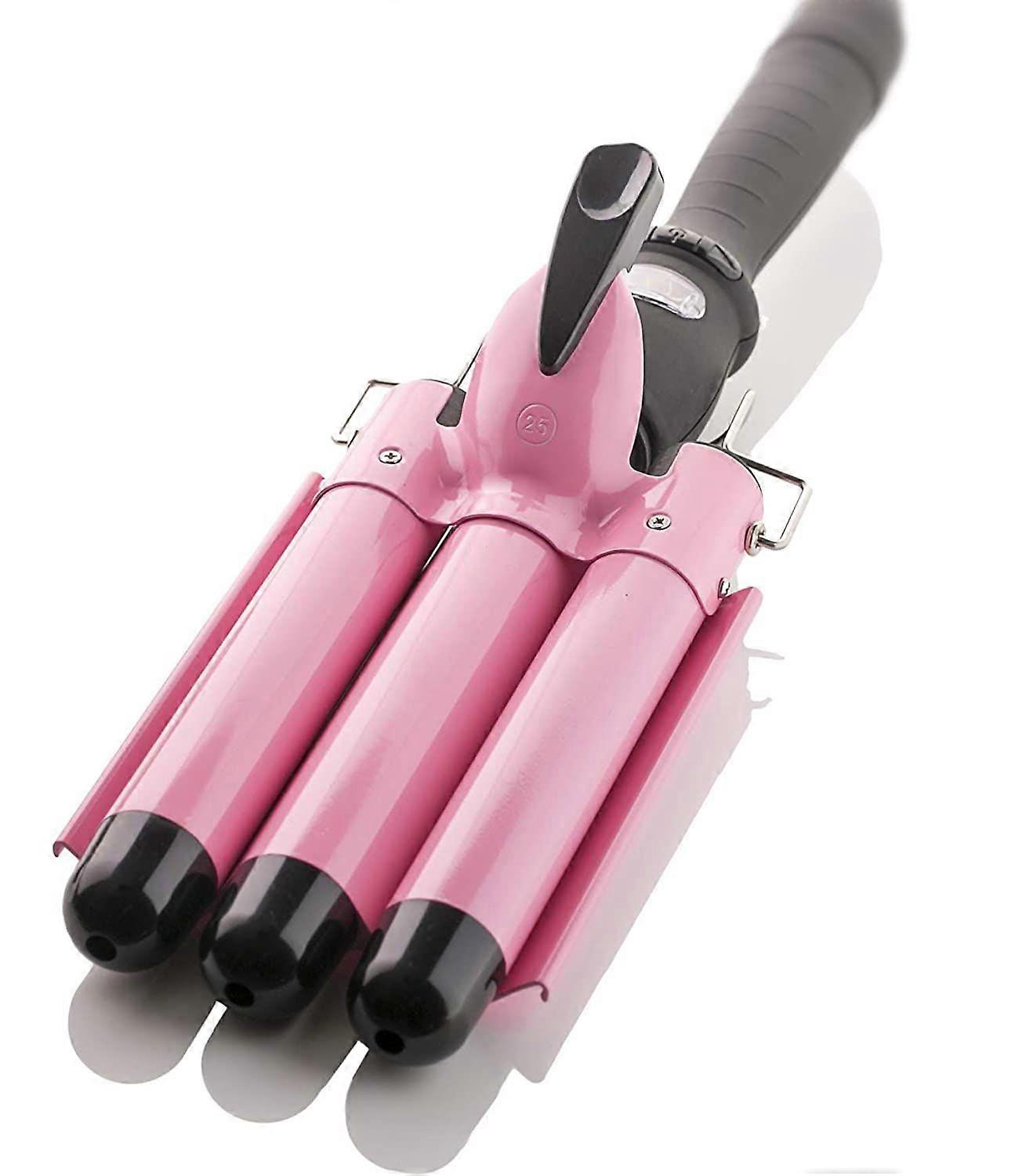 Triple Barrel, Ceramic Glaze, Adjustable Temperature
