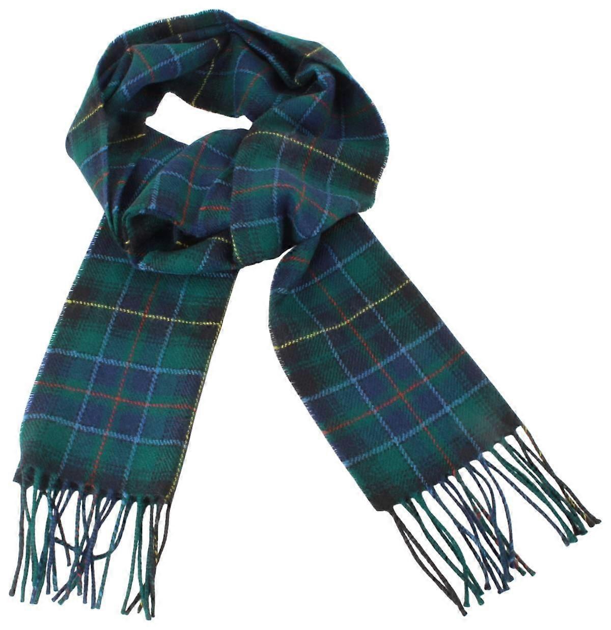 Ingles Buchan Maclnnes Lambswool Scarf - Green/Blue/Red