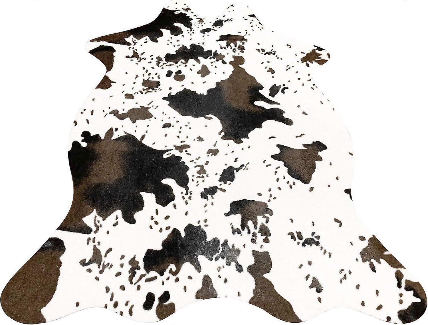 Charming Decorative Cow Pattern Microfiber Rug