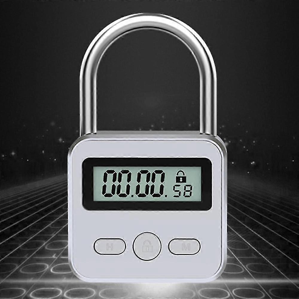 Metal Timer Lock Lcd Display Multi-function Electronic Time 99 Hours Max Timing Usb Rechargeable Ti