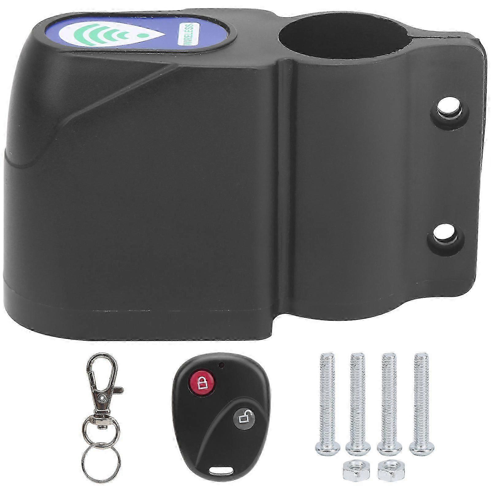 Portable Wireless Anti-Theft Bicycle Lock, Bike Security Alarm Lock with Remote Control Function