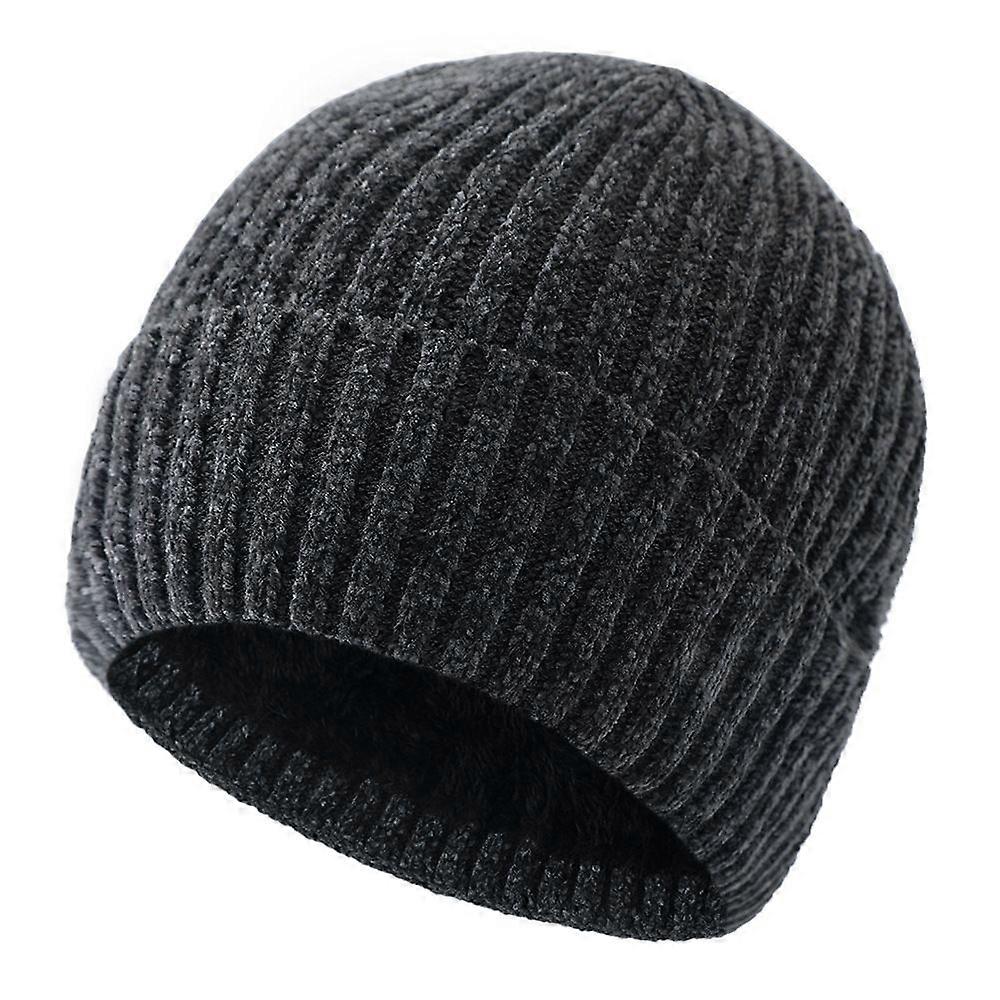 Warm Chenille Wool Knit Cap