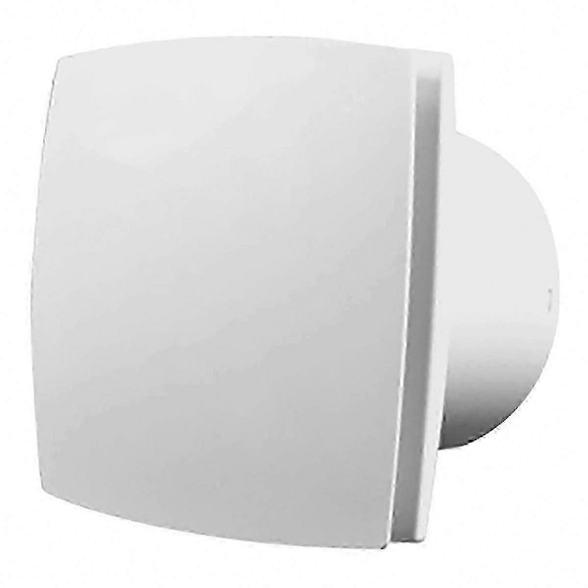 100mm Bathroom Extractor Fan, White Wall Ventilator with Humidity Sensor, Timer & Backdraft Shutter, Quiet Operation