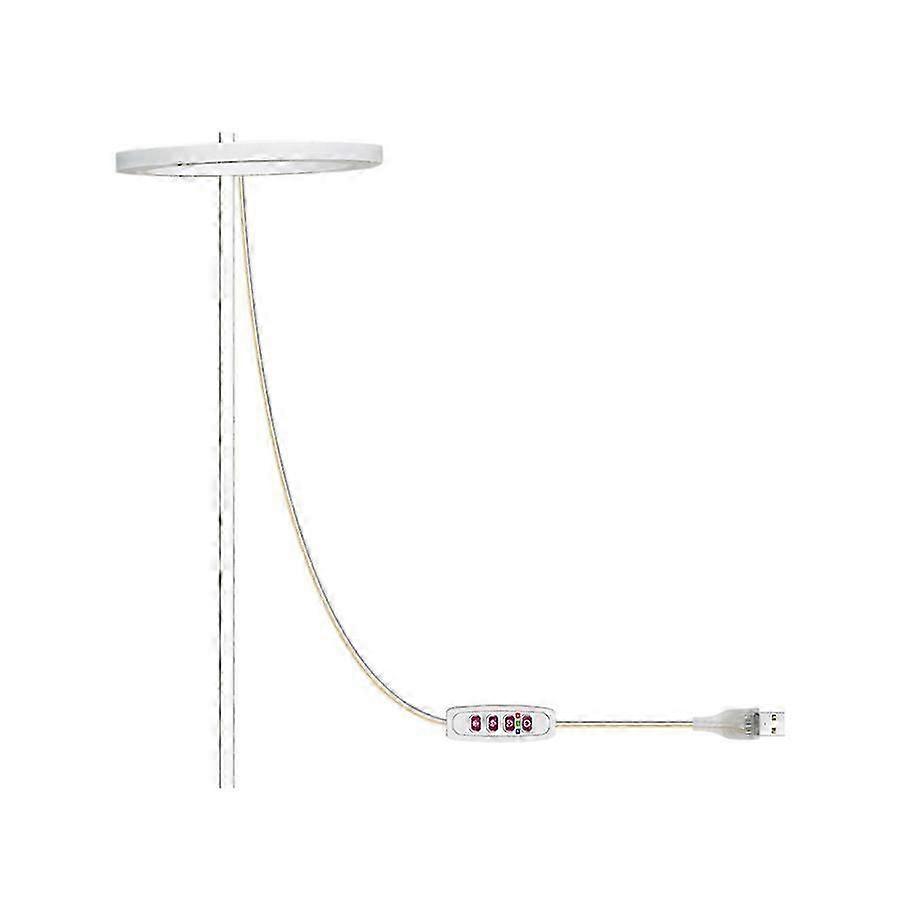 5-Level Dimmable Pink Ring Grow Light