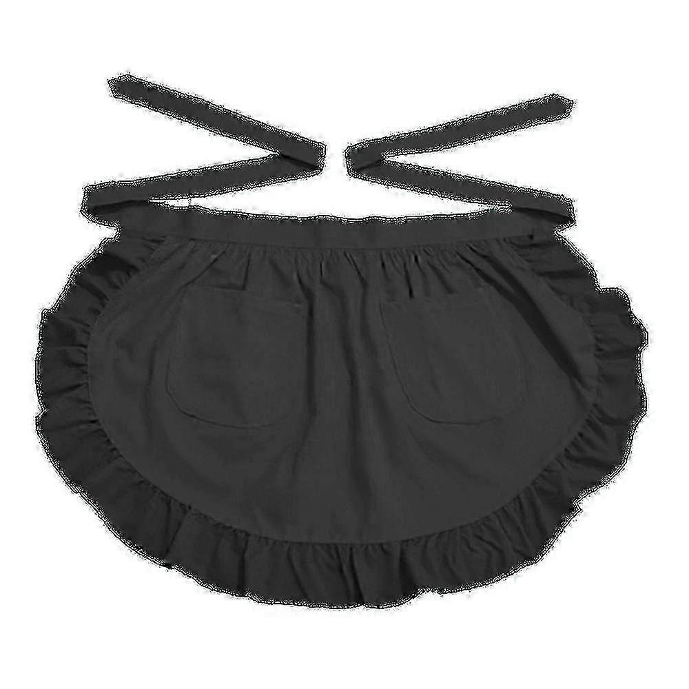 Cotton Cooking Apron with Front Pockets