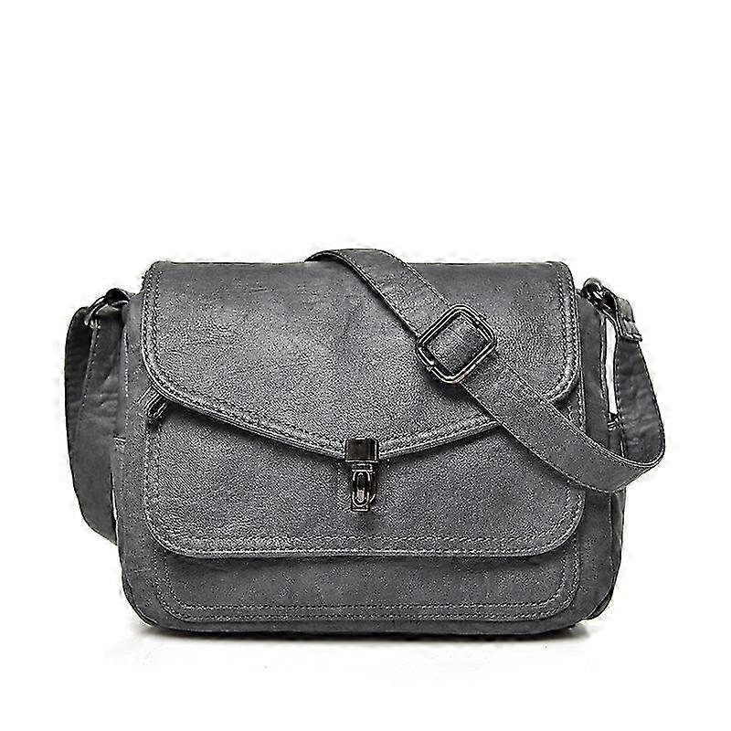 Large-Capacity Retro PU Shoulder Bag
