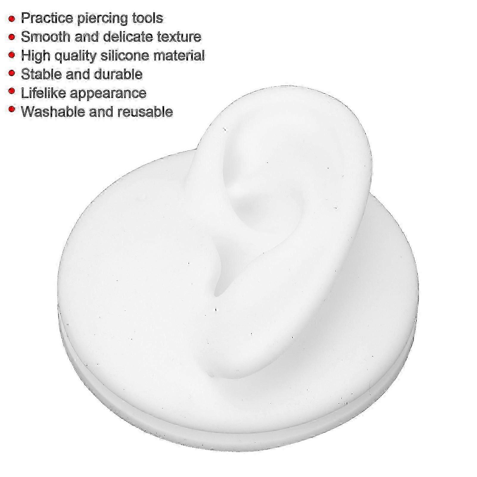 Hard silicone ear model. Multifunctional left and right human ear model. Display tool. Intelligence.