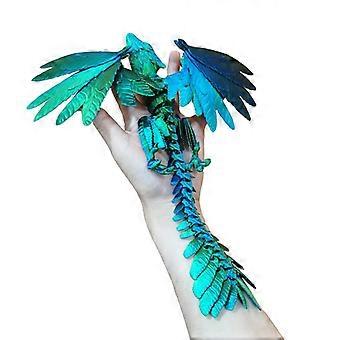 3D-gedruckter Drache mit Flügeln, Tierspielzeug, Kristalldrache, Fidget-Spielzeug, voll beweglicher Drache, Kristalldrache, Fidget-Spielzeug für Erwachsene