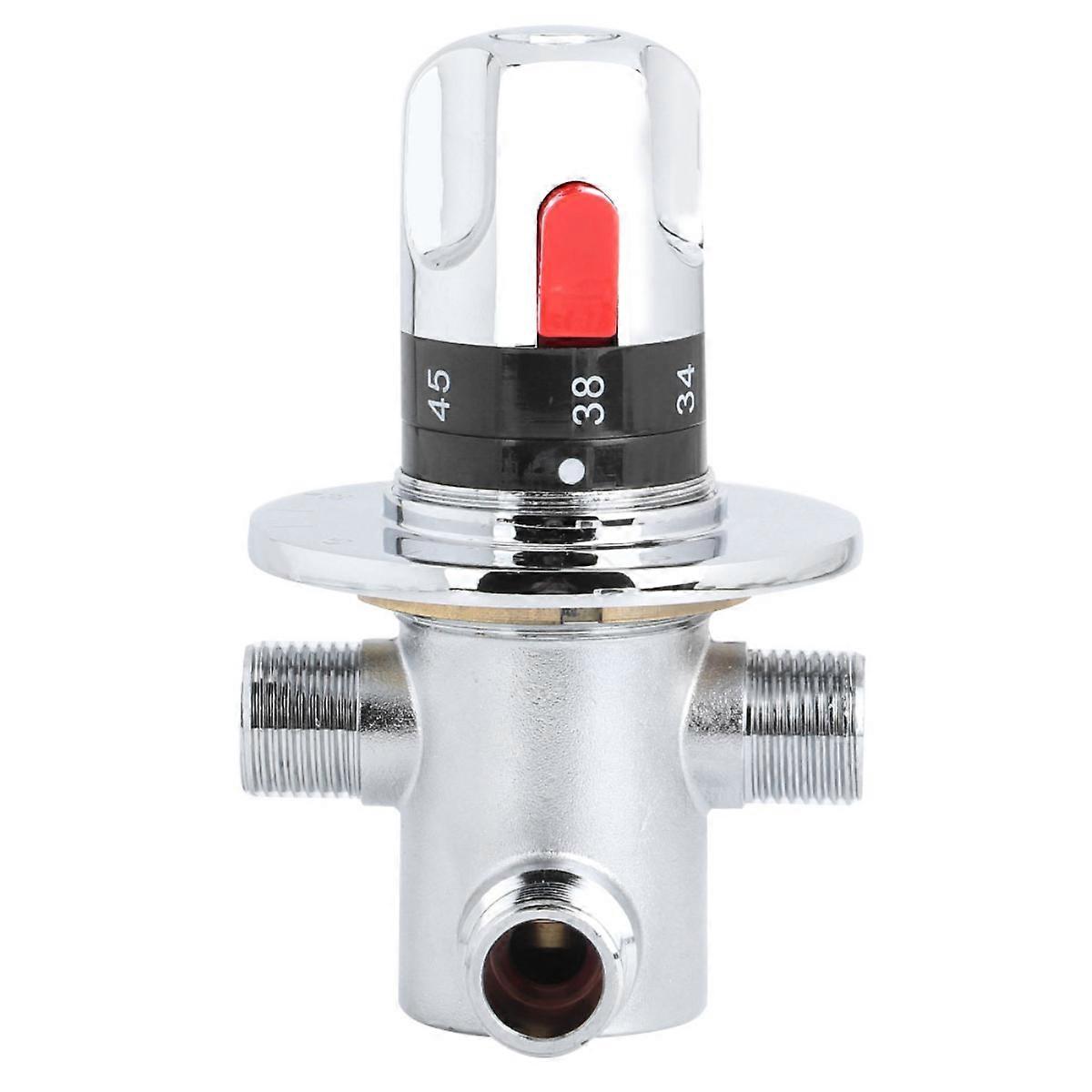 Thermostatic Mixing Valve Solid Brass Constant Temperature Control