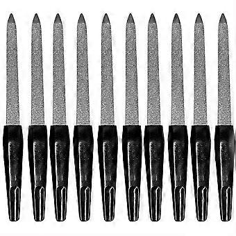 10pcs DIY Nail Art Professional File Metal Double Sided Manicure Pedicure Beauty Tools
