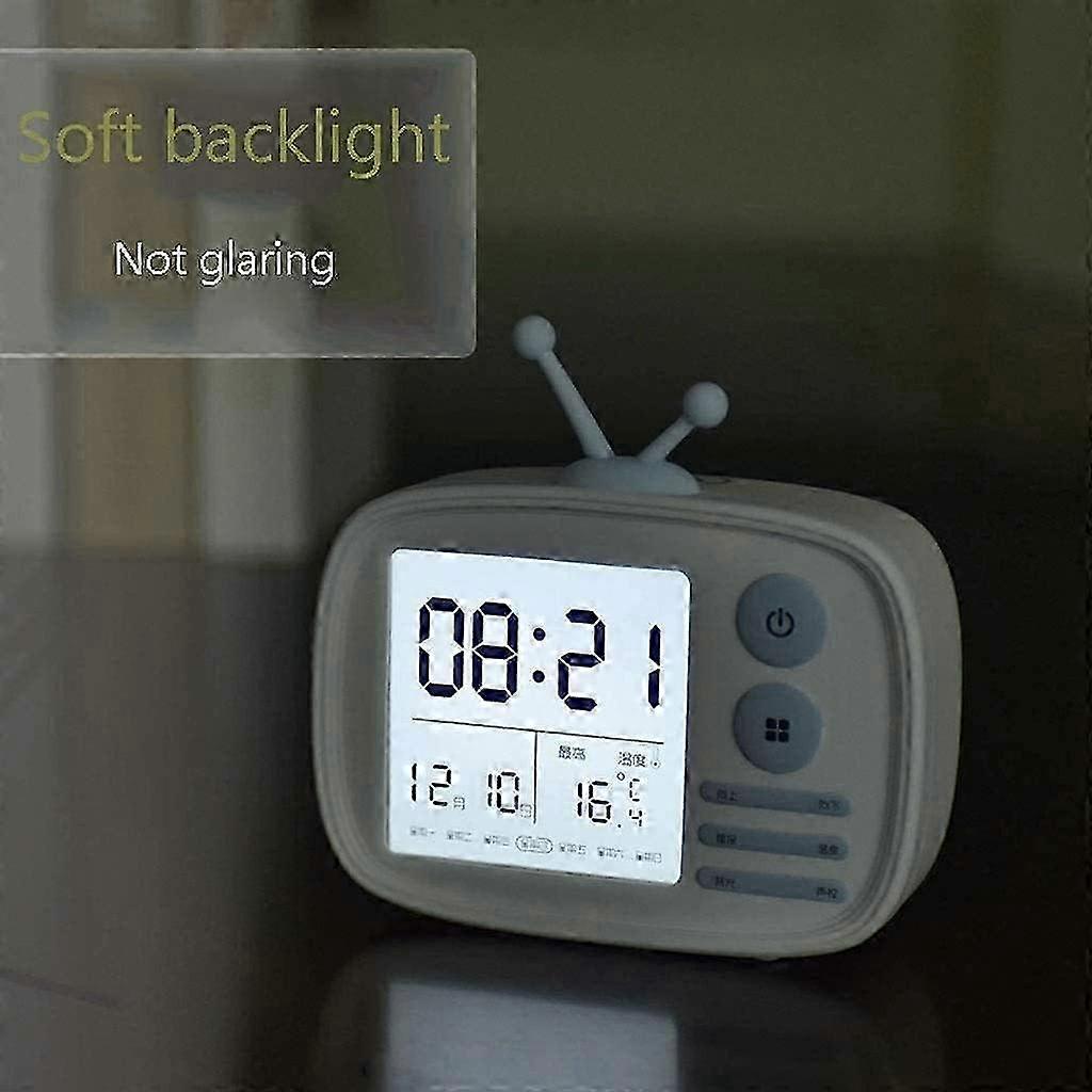 Warm White Dimmable TV Alarm Clock