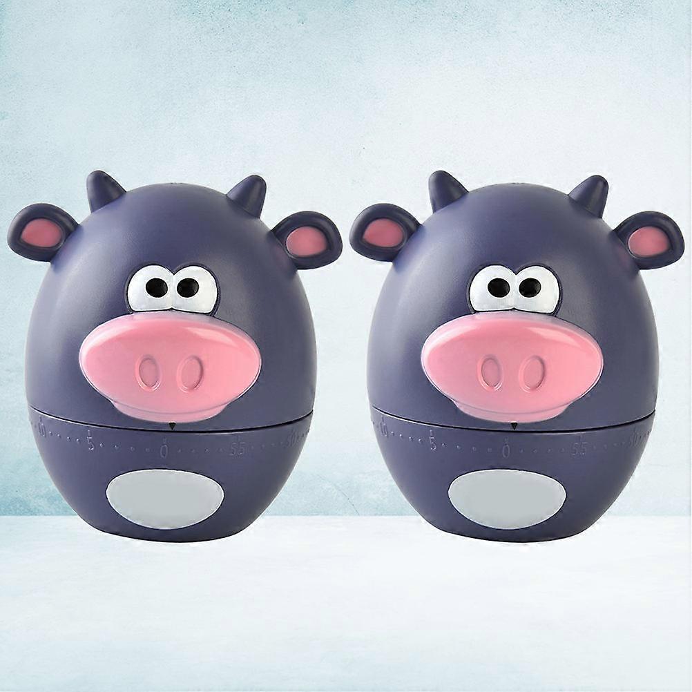 Cartoon Timer Kitchen Timer Mechanical Countdown Cooking Supplies 2Pcs
