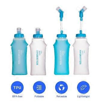 Soft Collapsible 500ml TPU Flask Set