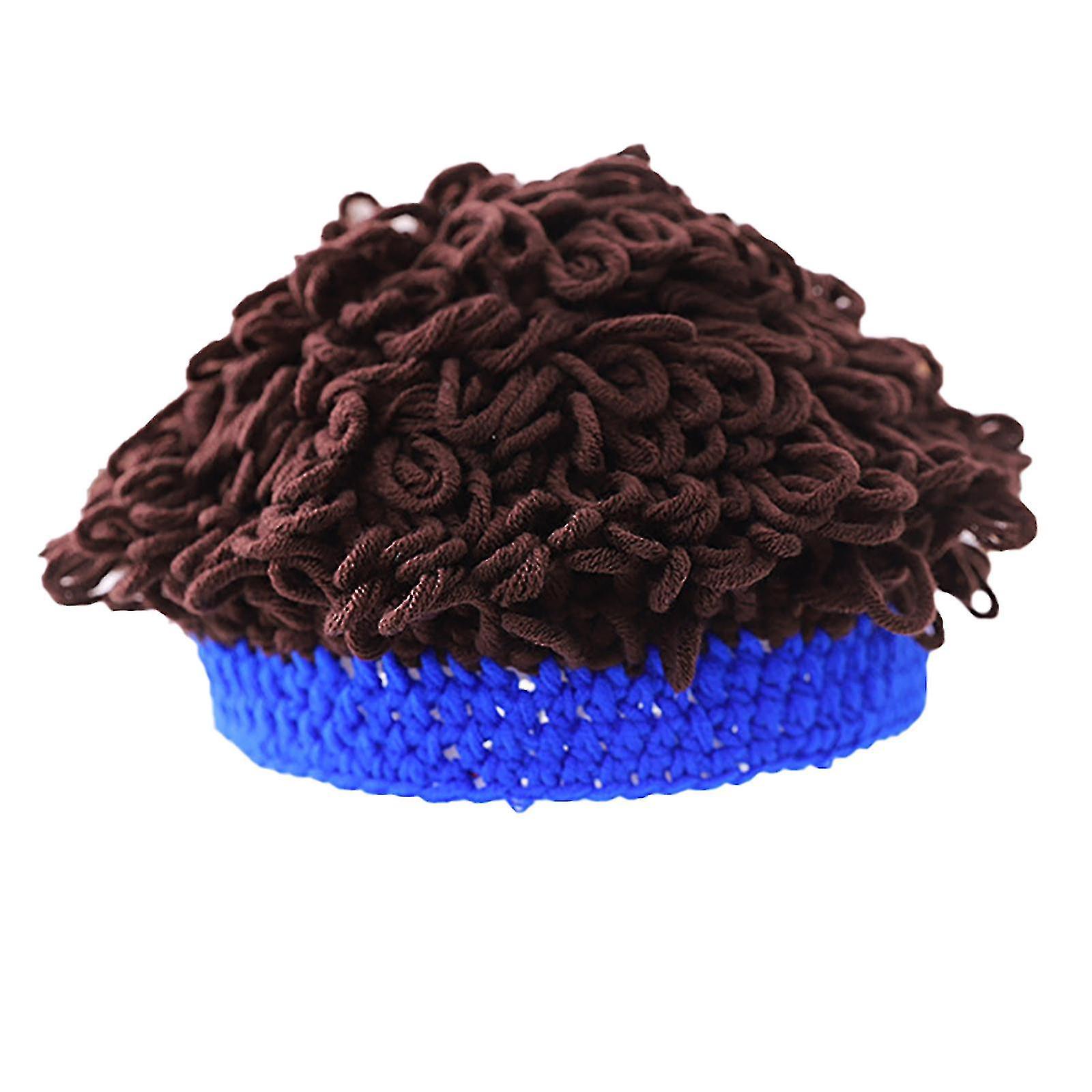 Baby Wig Explosion Head Boy Baby Wool Cap Bubble Face Head Cute Concav